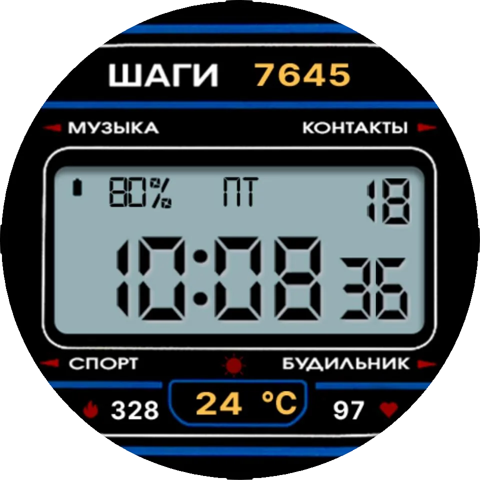 Циферблат Retro 3 RU